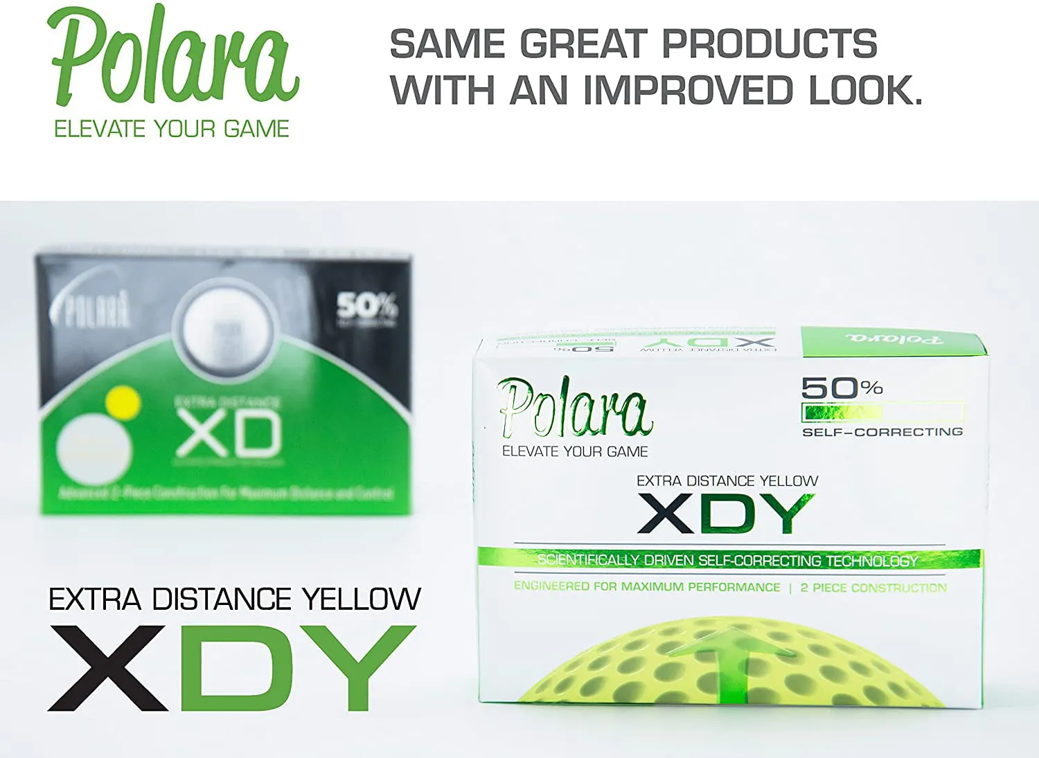 1 Dozen Polara Golf Balls Pick Yours: Ultimate Straight , XDS , XD or XD Yellow (XD Yellow)