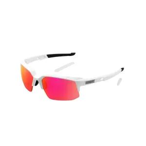 100% SPEEDCOUPE Soft Tact Pink White Glasses