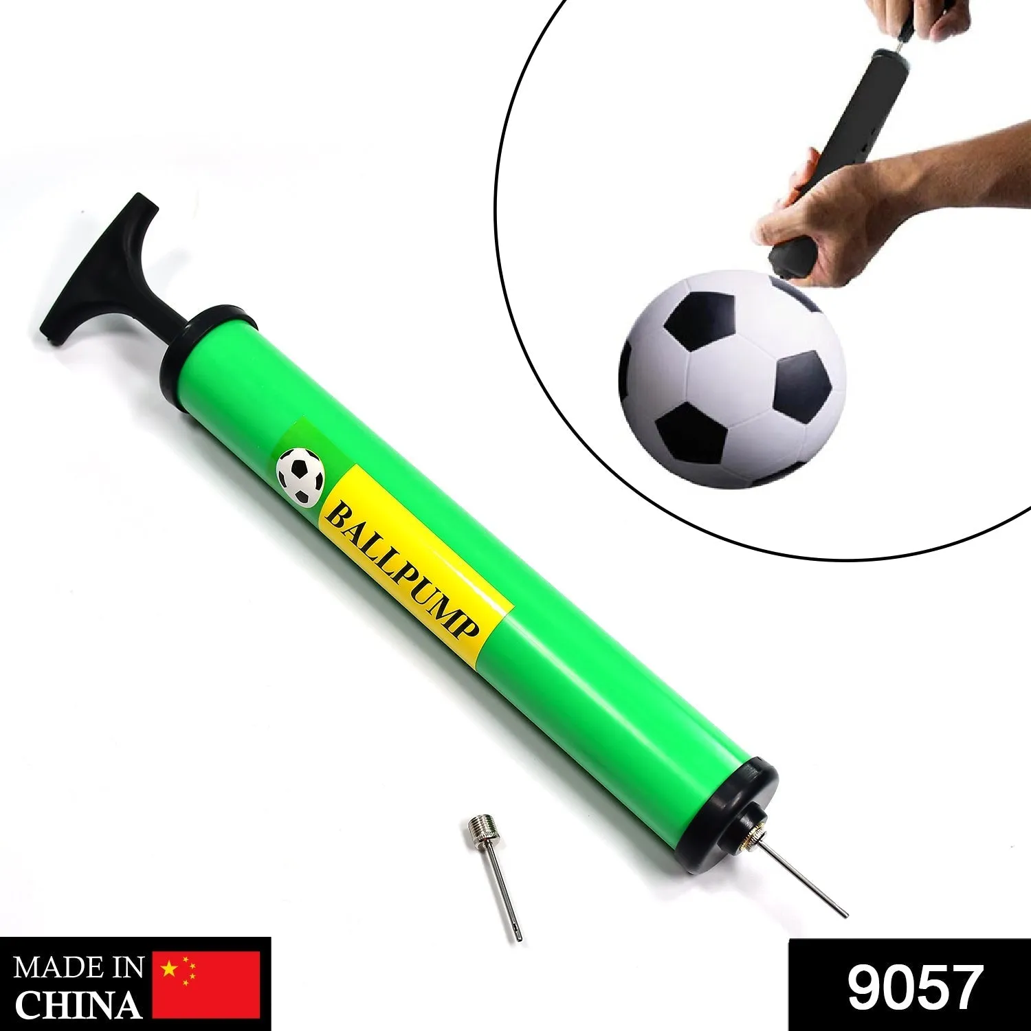 9057 Sports Plastic Pump for Soccer, Basketball, Football, Volleyball Ball .