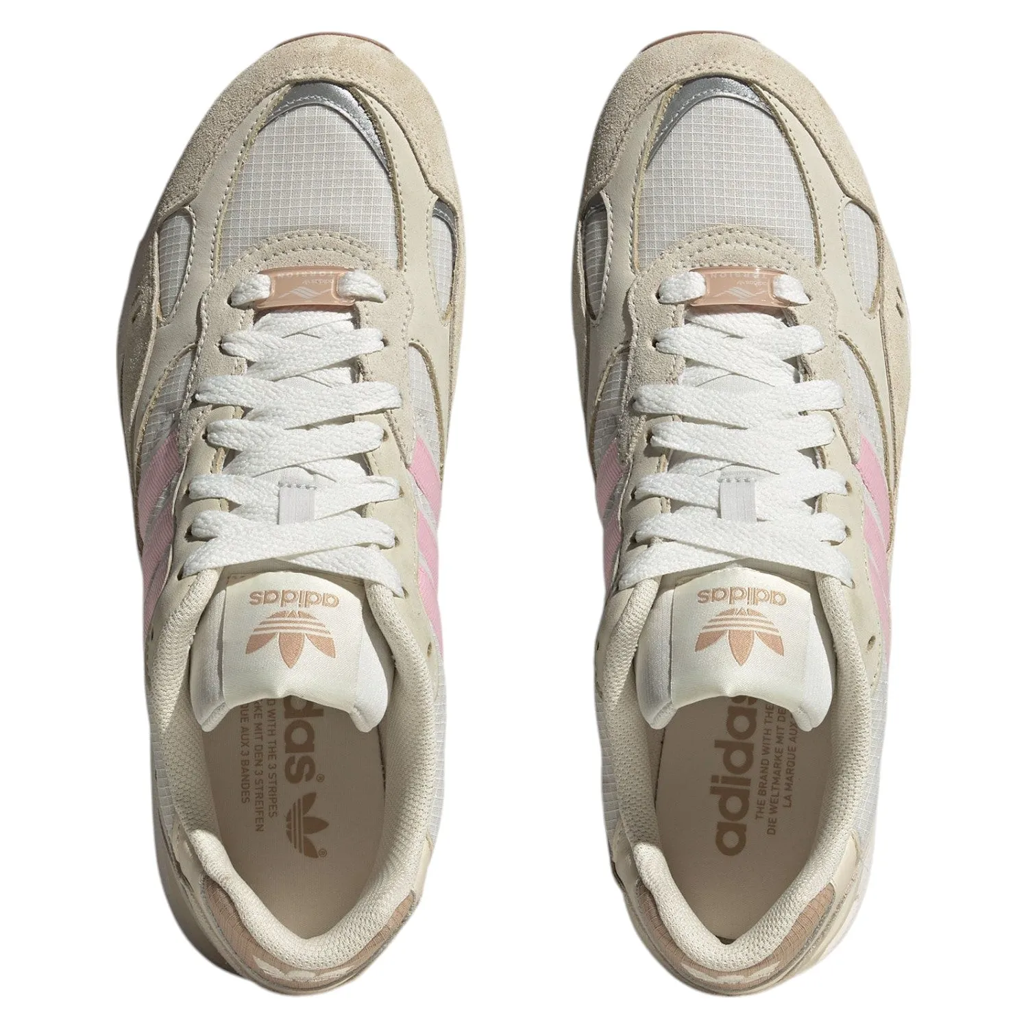 adidas Originals Torsion Super Shoes - Cream White / Pink