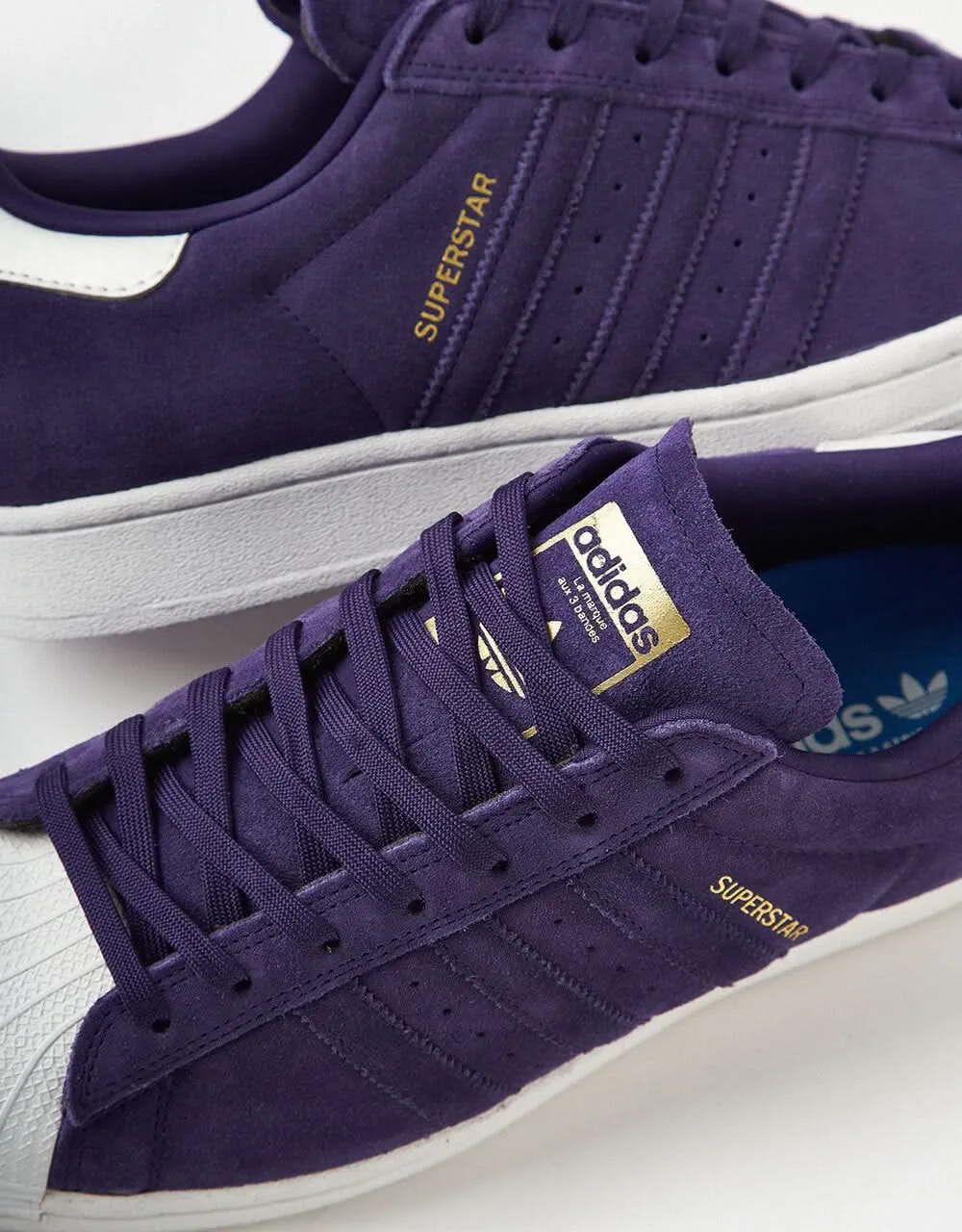 adidas Superstar ADV Skate Shoes - Collegiate Purple/Zero Metallic/Gold