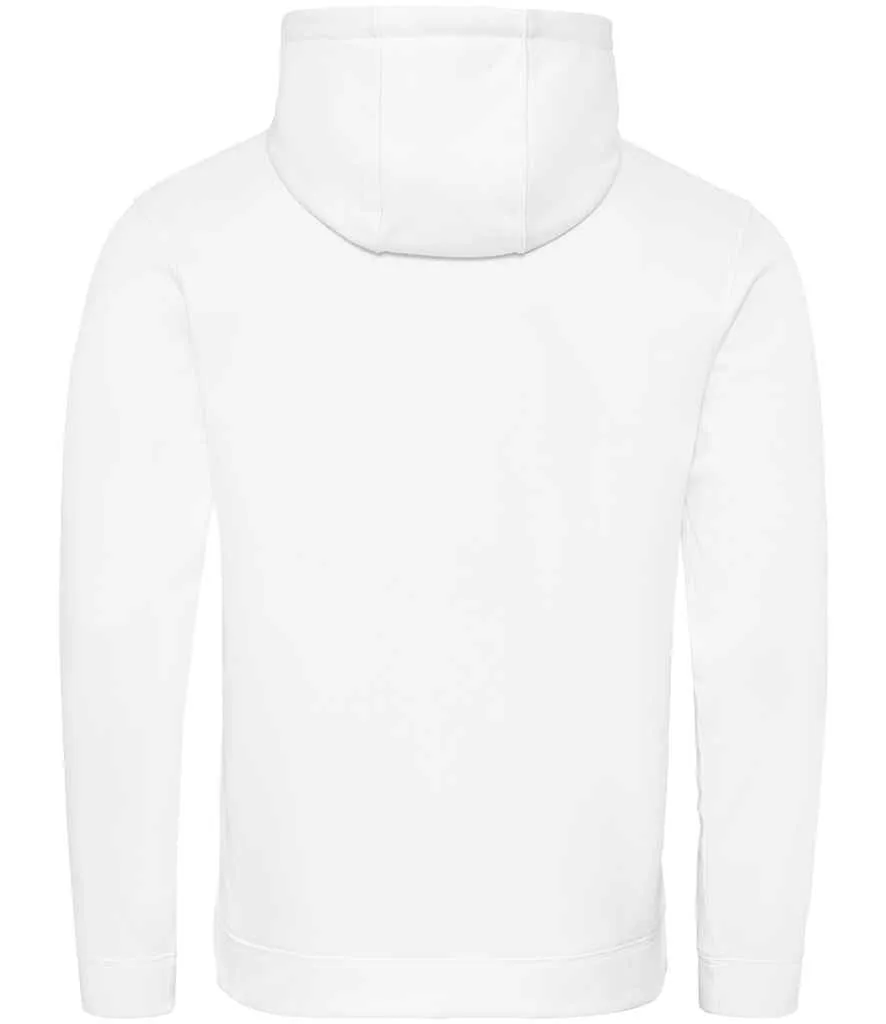 AWDis Sports Polyester Hoodie | Arctic White