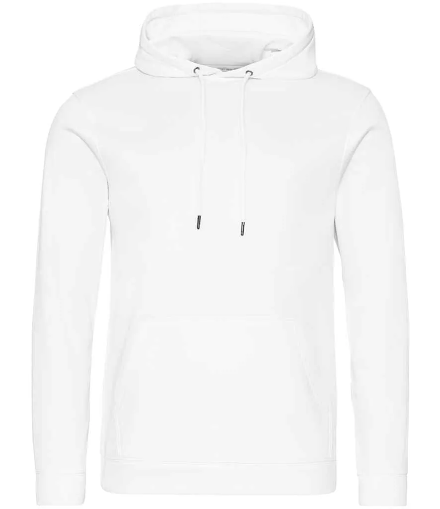 AWDis Sports Polyester Hoodie | Arctic White