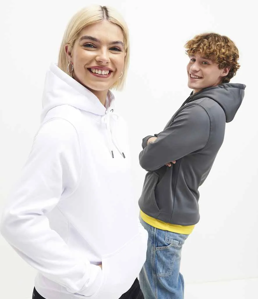 AWDis Sports Polyester Hoodie | Arctic White