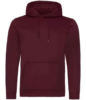 AWDis Sports Polyester Hoodie | Burgundy