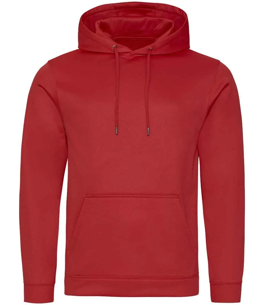 AWDis Sports Polyester Hoodie | Fire Red