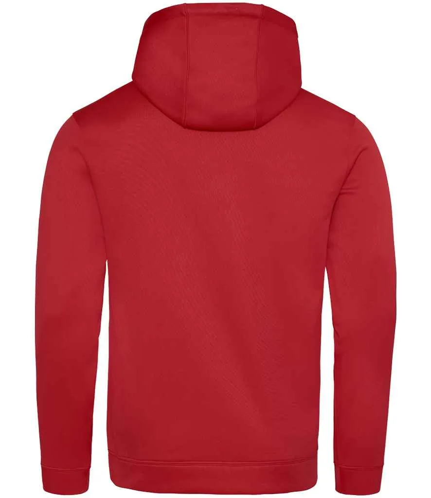 AWDis Sports Polyester Hoodie | Fire Red