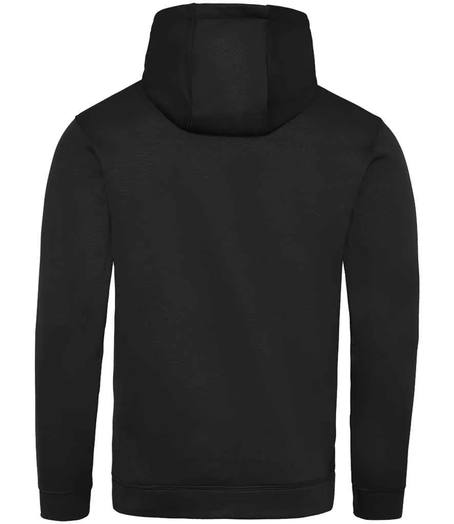 AWDis Sports Polyester Hoodie | Jet Black