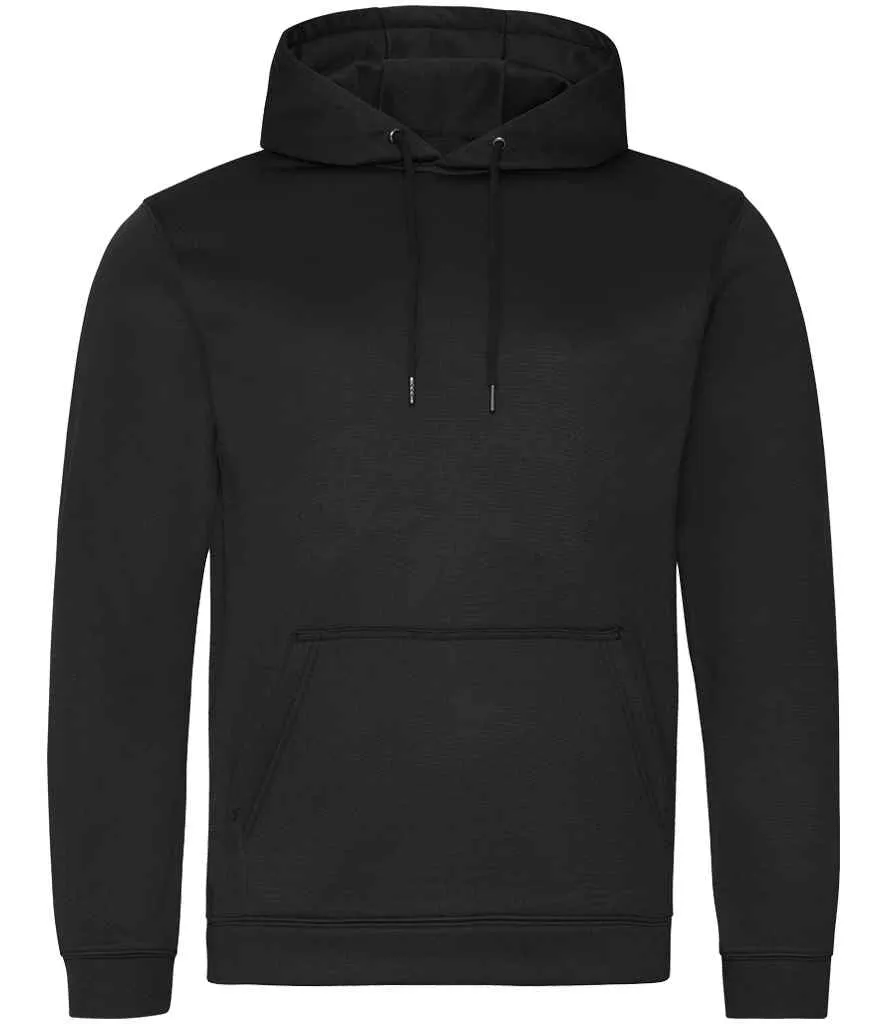 AWDis Sports Polyester Hoodie | Jet Black