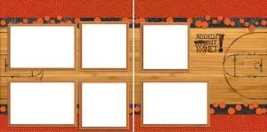 Basketball Court - Digital Scrapbook Pages - INSTANT DOWNLOAD