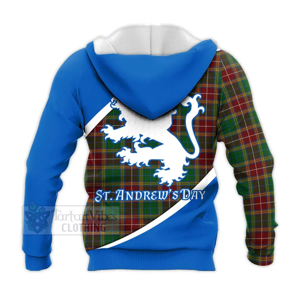 Baxter Family Crest Tartan Knitted Hoodie Celebrate Saint Andrew's Day in Style