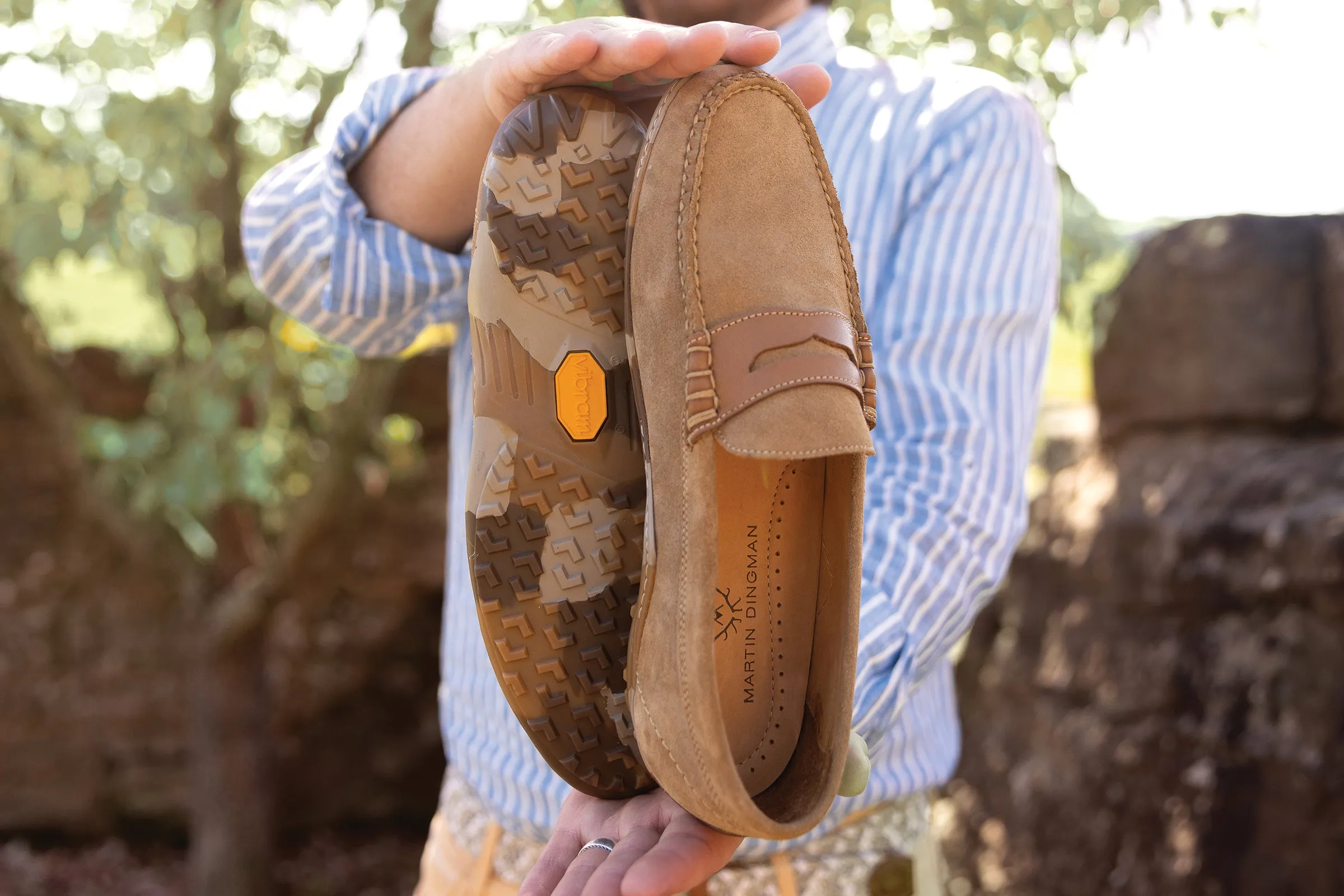 Bill Suede Penny Loafers - Khaki