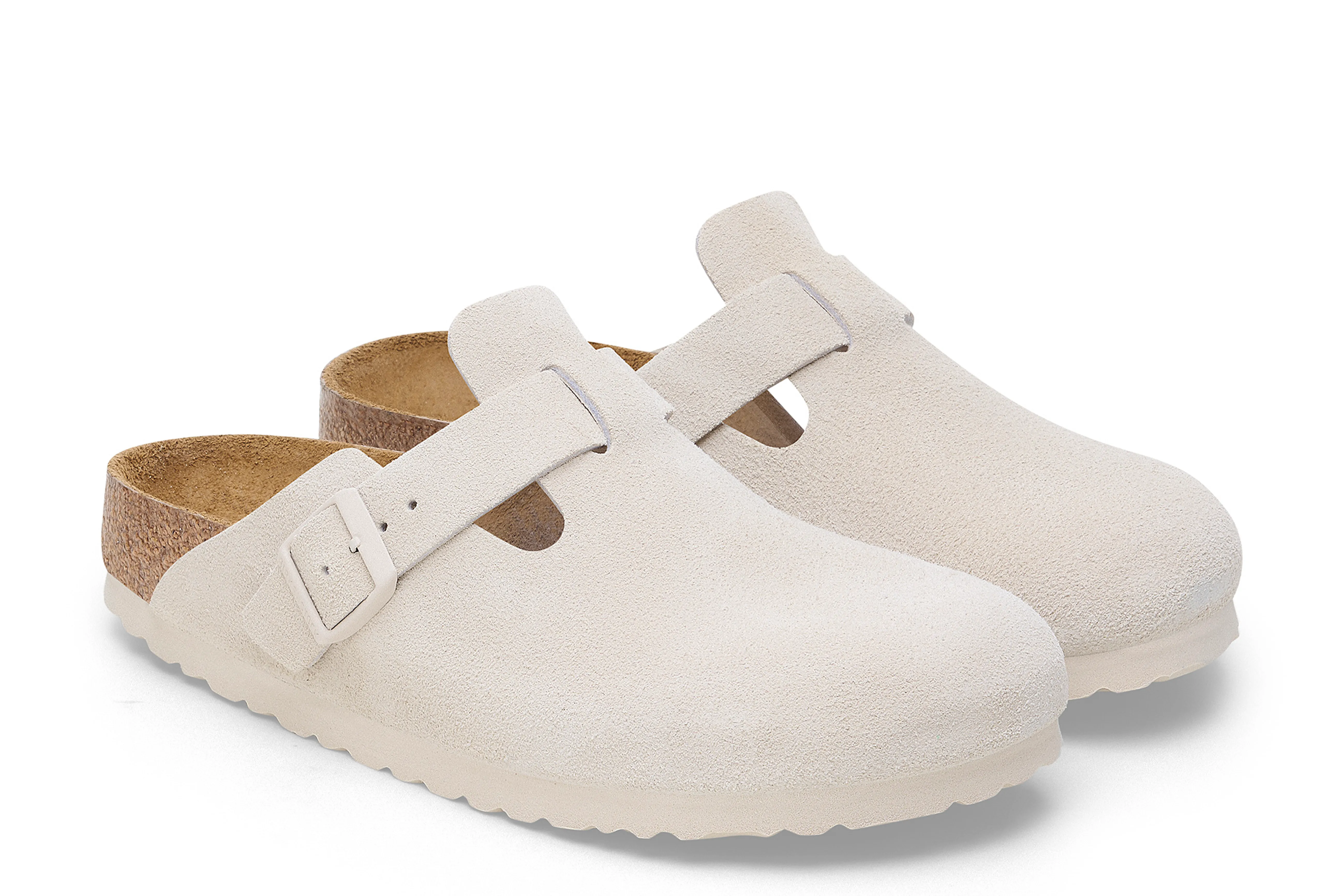 BIRKENSTOCK - BOSTON - REGULAR - SUEDE NUBUCK LEATHER - SOFT FOOTBED