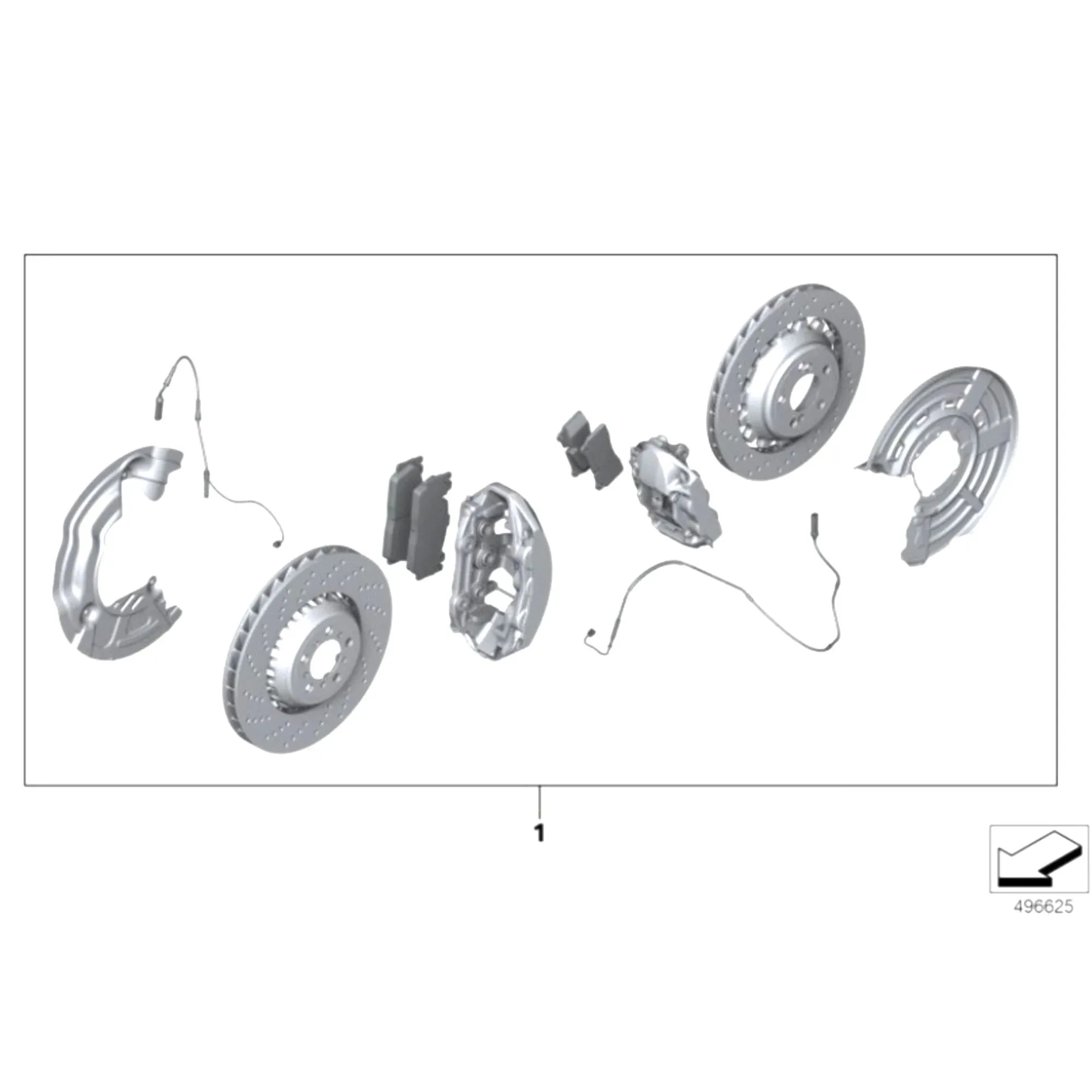 BMW M-Performance F80 M3 / F82 M4 Front & Rear Brake Retrofit Kit