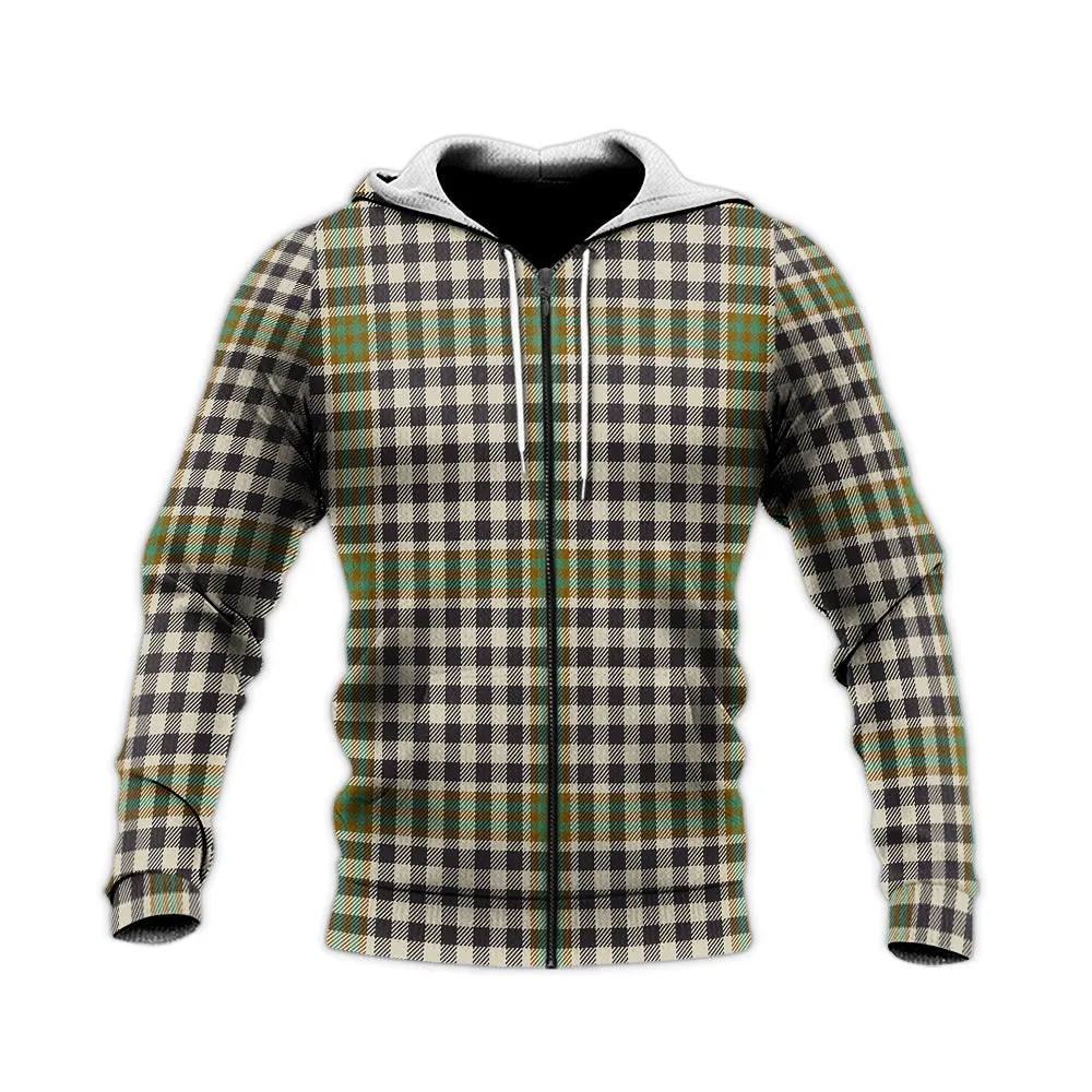 Burns Check Tartan Knitted Hoodie