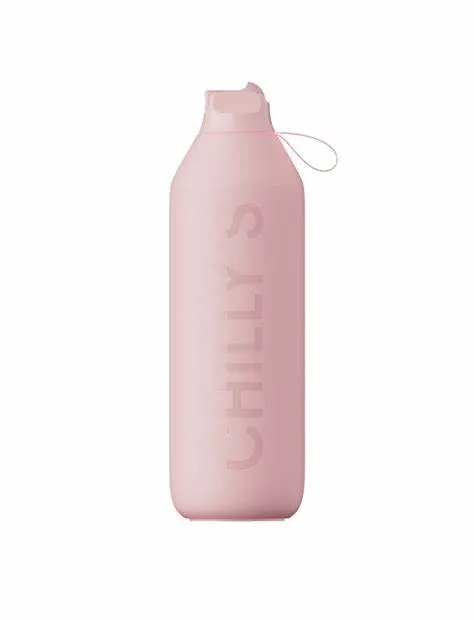 Chilly's Series 2 Insulated Flip Sports Bottle 1L - Pink