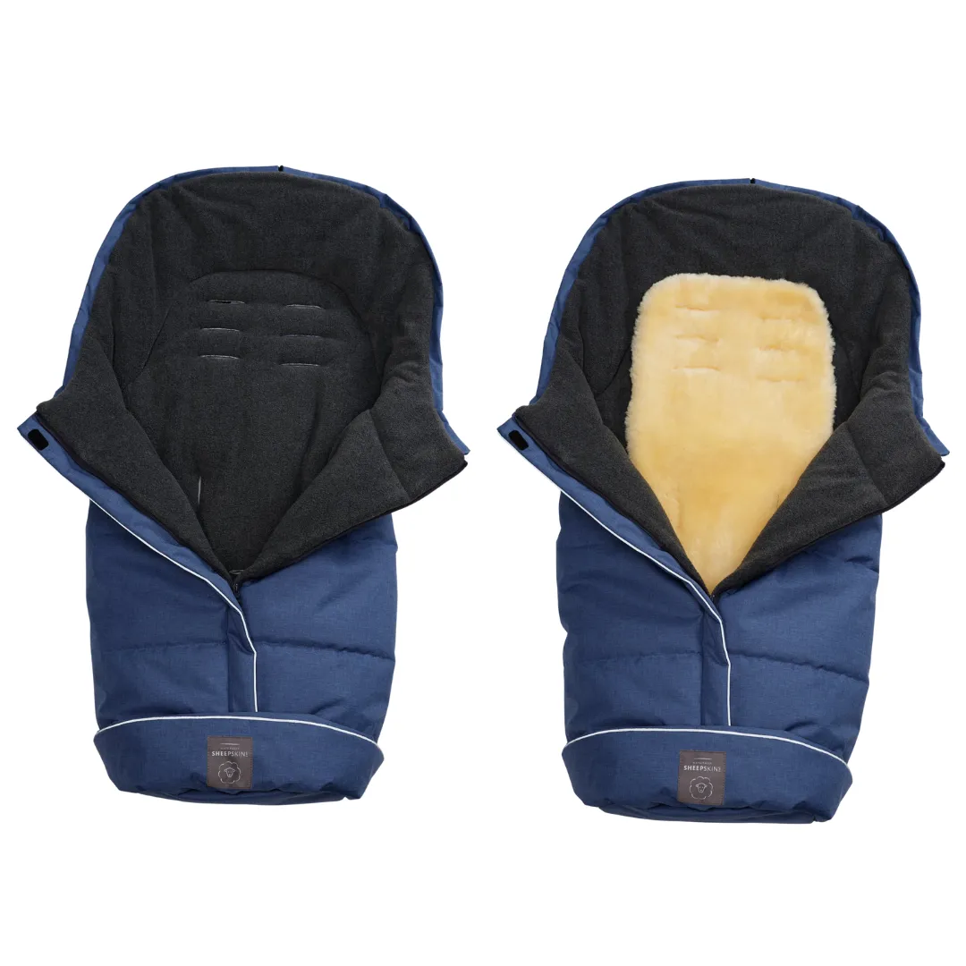 Combi Fleece Footmuff with removable Lambskin Liner (Universal Fit)