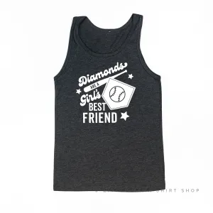 Diamonds are a Girls Best Friend - Unisex Jersey Tank