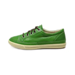 Ecco Lace Ups Pu Leather Green Colour For Women