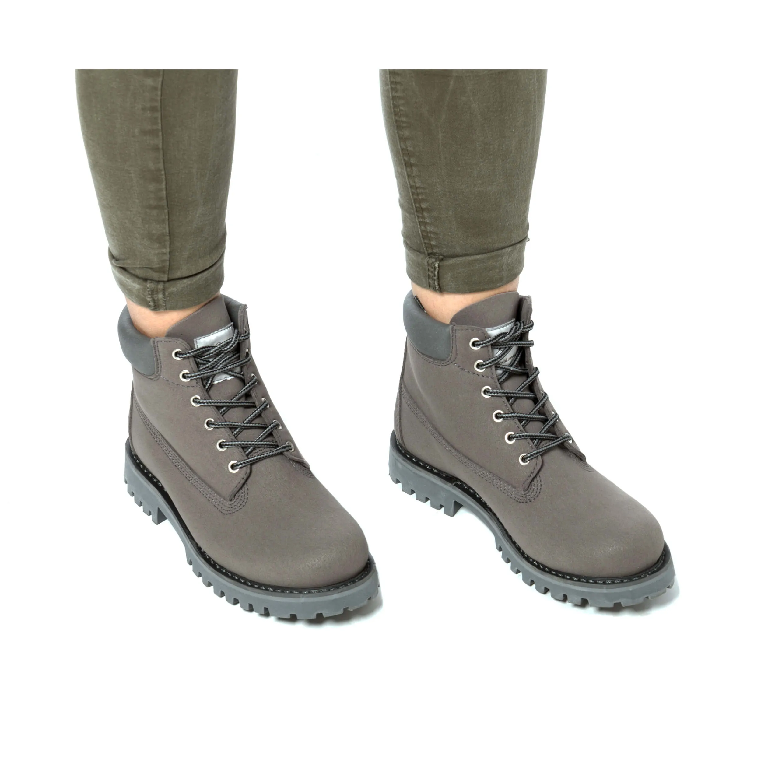 Etna Grey Unisex Vegan Boots