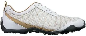 FootJoy Ladies Summer Series Golf Shoes 98847 White/Tan Womens 8 Medium