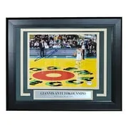 Giannis Antetokounmpo Signed Framed 8x10 Milwaukee Bucks Photo PSA Hologram