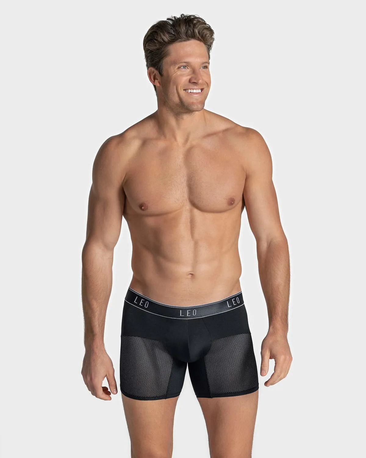 High-Tech Mesh Boxer Brief with Ergonomic Pouch