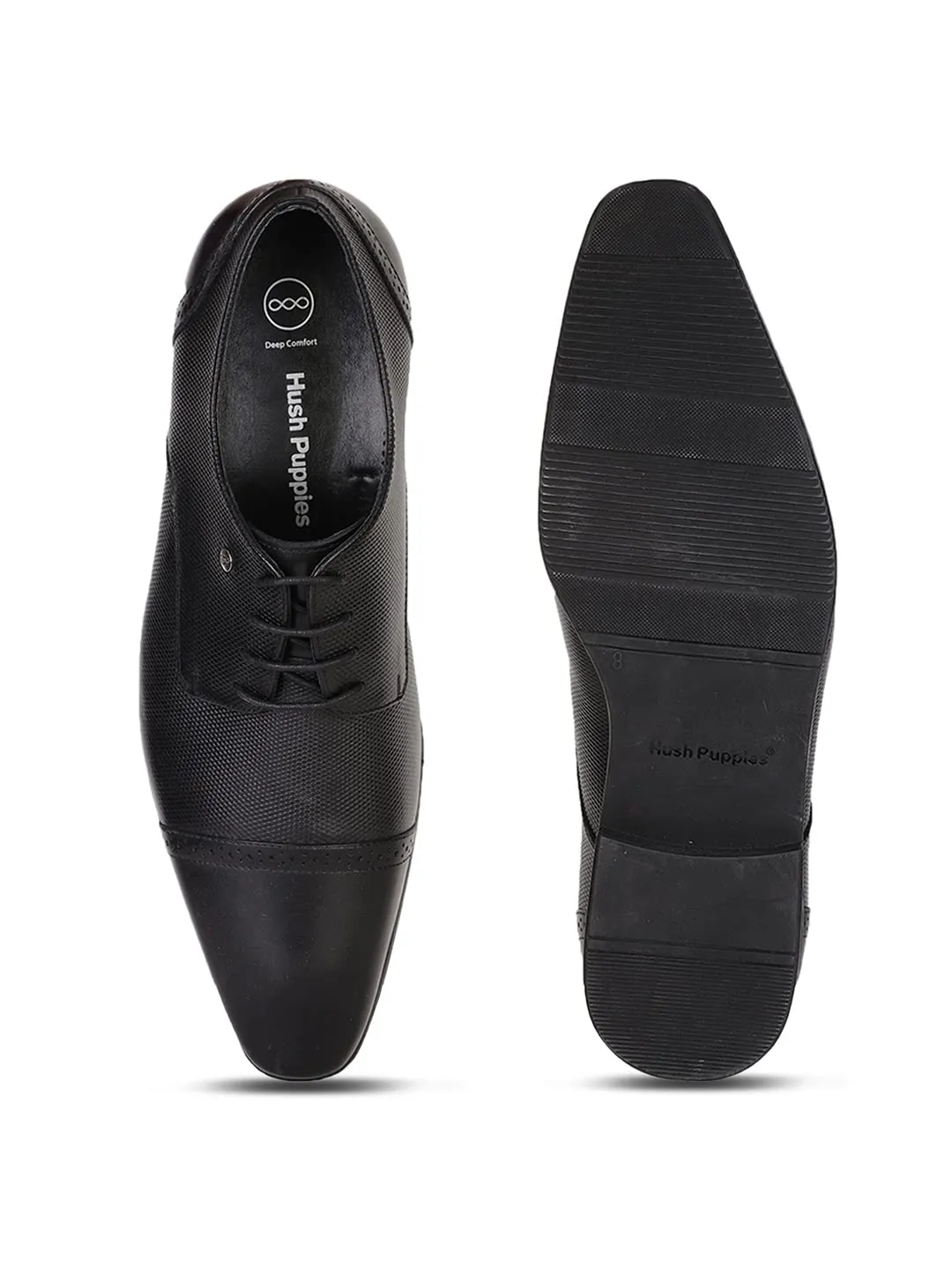 Hush Puppies Men's DANNY DERBY E Formal (8246471_BLACK_9 UK)