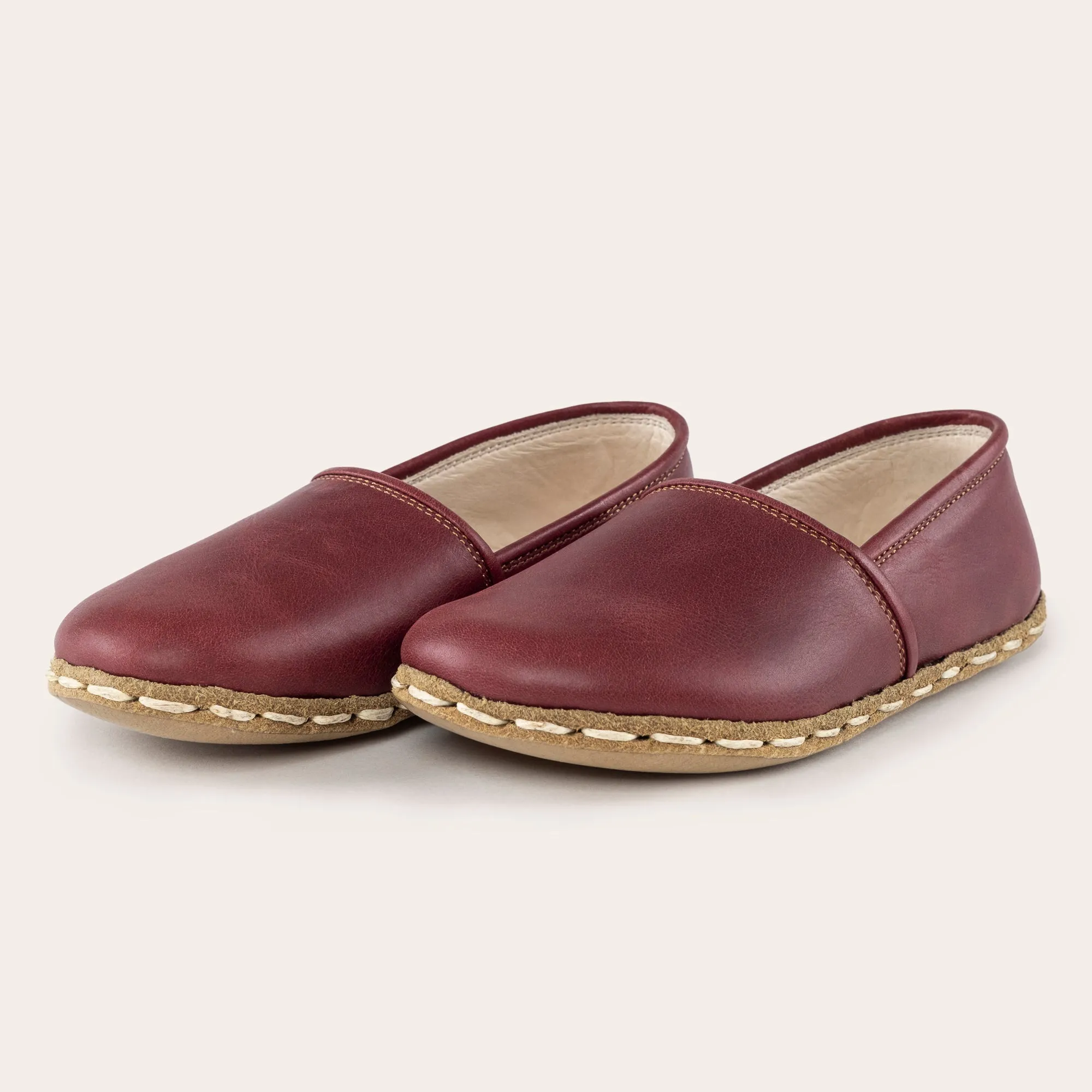 Kid's Red Barefoot Loafers