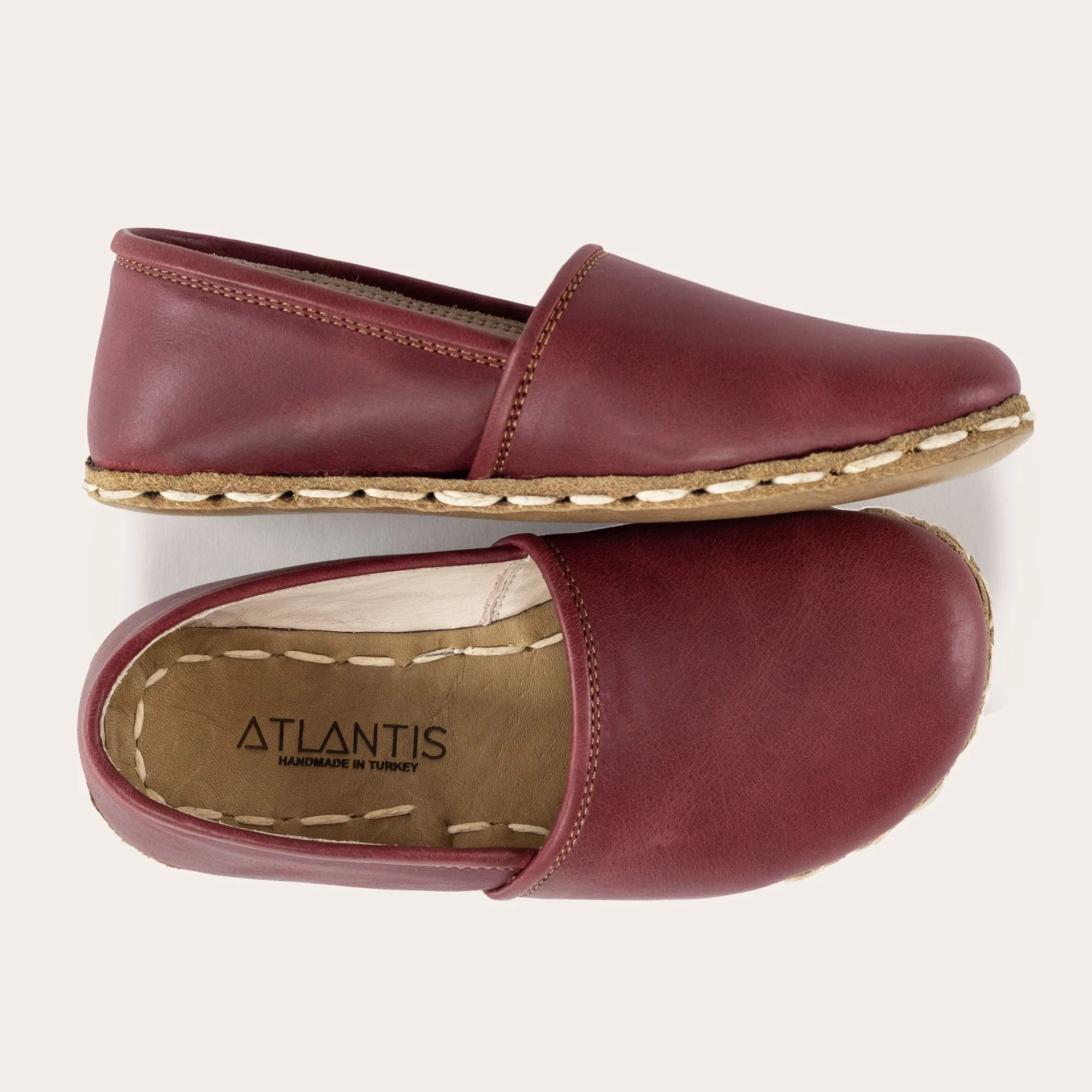 Kid's Red Barefoot Loafers