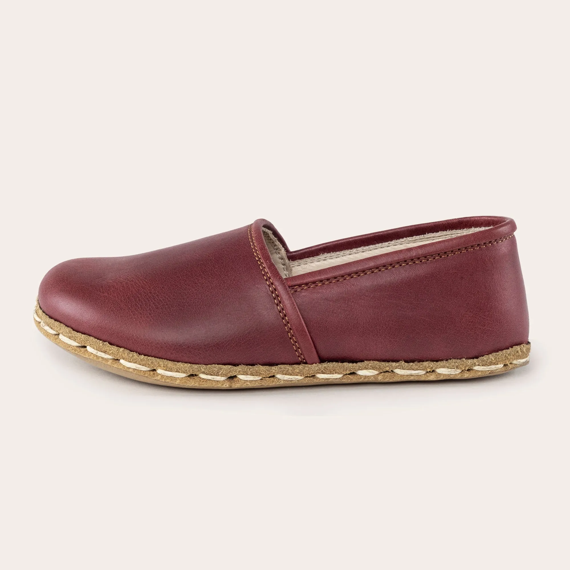 Kid's Red Barefoot Loafers