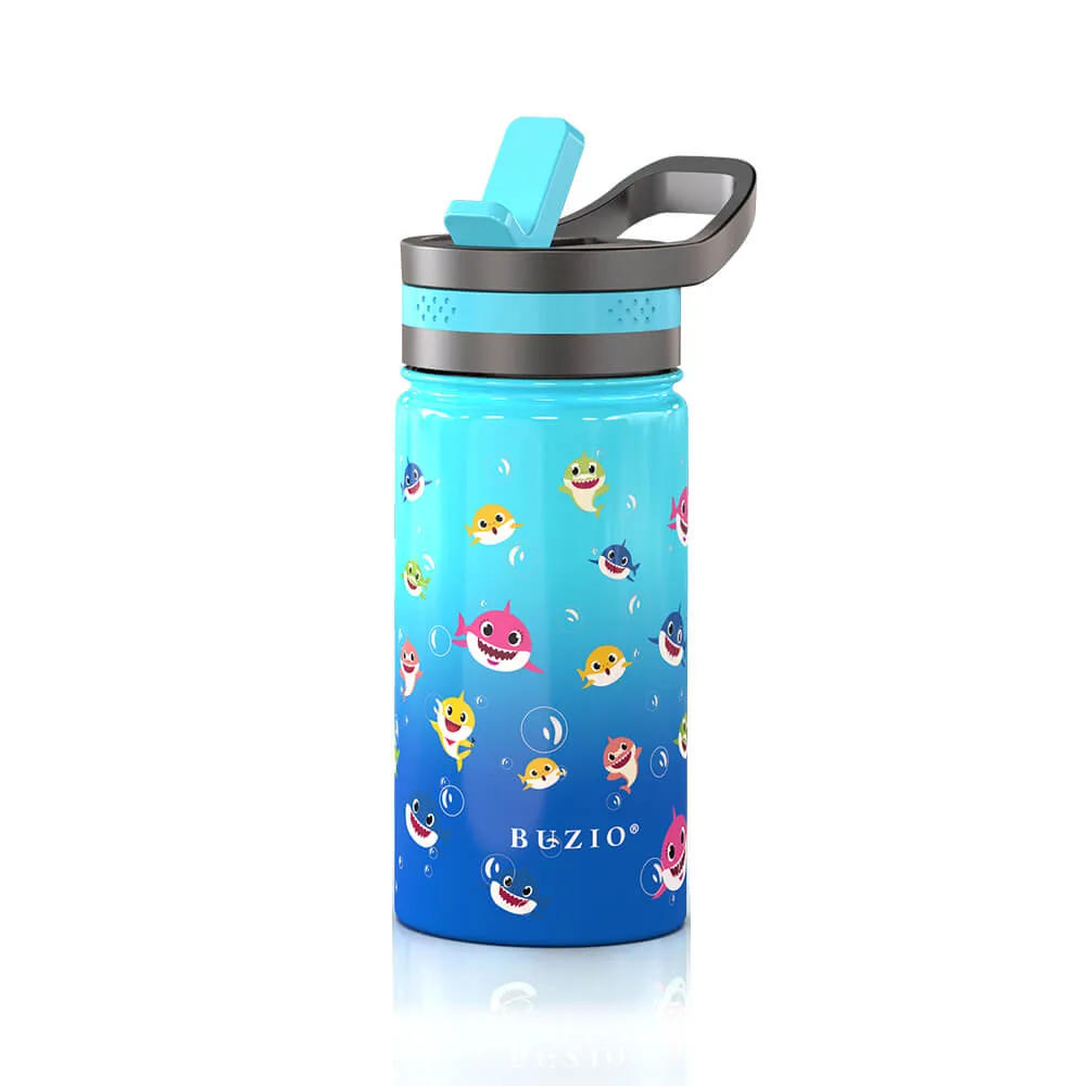 Kids Water Bottle with Straw Lid | 14oz | Shark