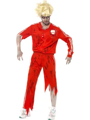 Ladies Halloween Zombie Sports Teacher Fancy Dress Costume