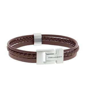 Leather Bracelet Casual Cole Brown