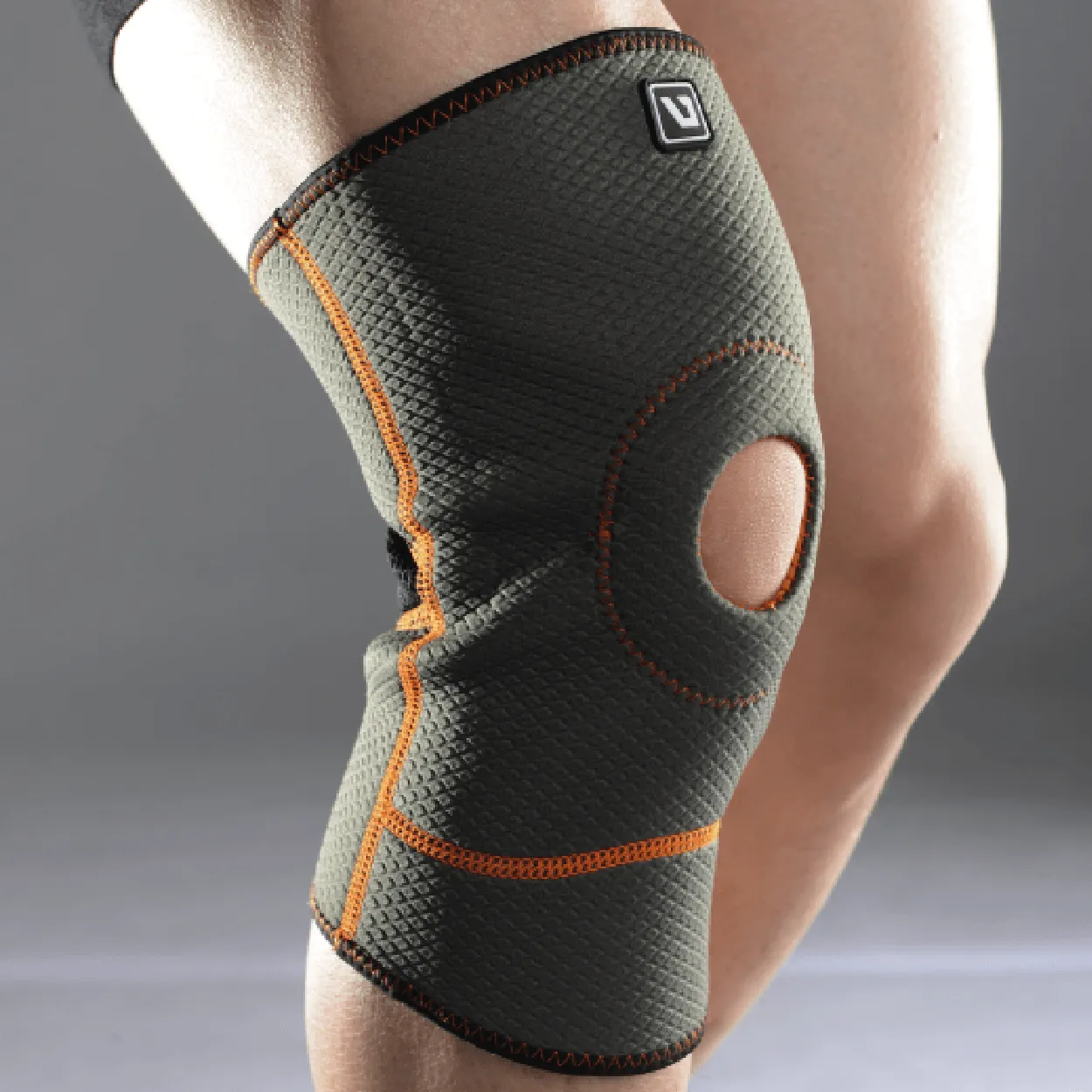 Liveup Sports Grey Open Knee Support - L/XL