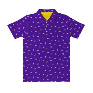 LSU Repeat Logo Performance Polo