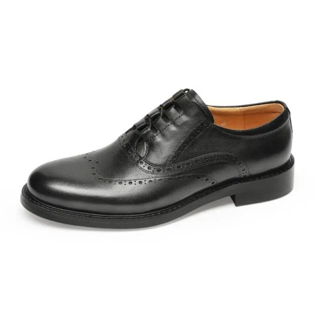 LuxeLeather Exotic Oxford Dress Shoes