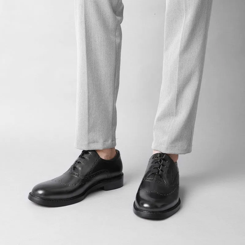 LuxeLeather Exotic Oxford Dress Shoes