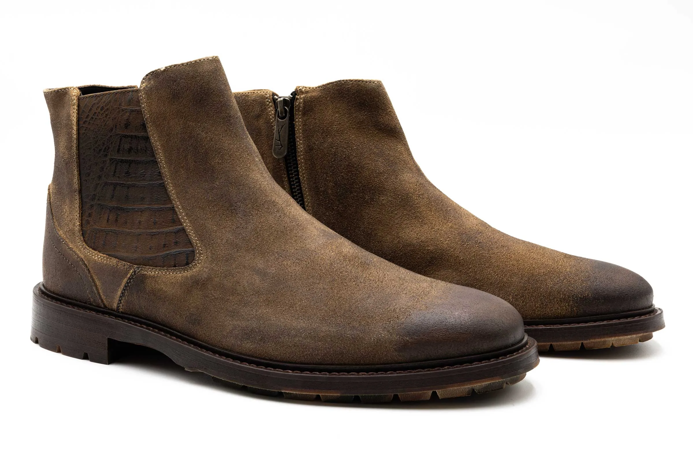 McKinley Suede Boots - Khaki