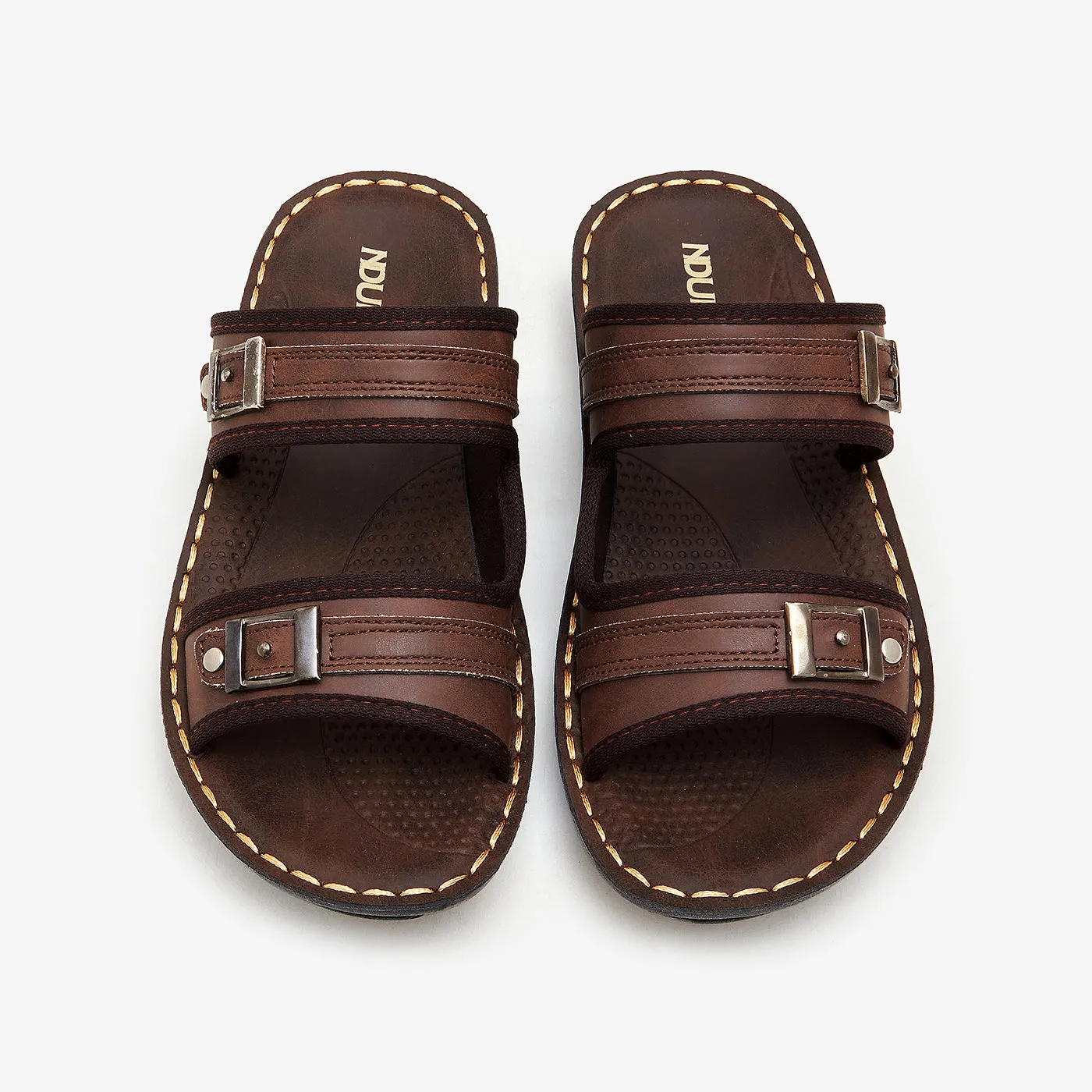 Men's Double Buckle Chappals