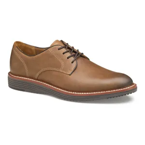 Men's Johnston & Murphy Upton Plain Toe Color: Tan Oiled Full Grain