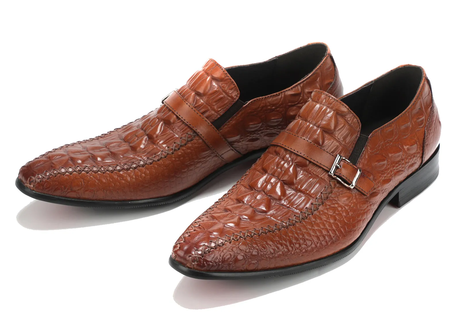 Men's Monk Strap Soft Leather Loafers