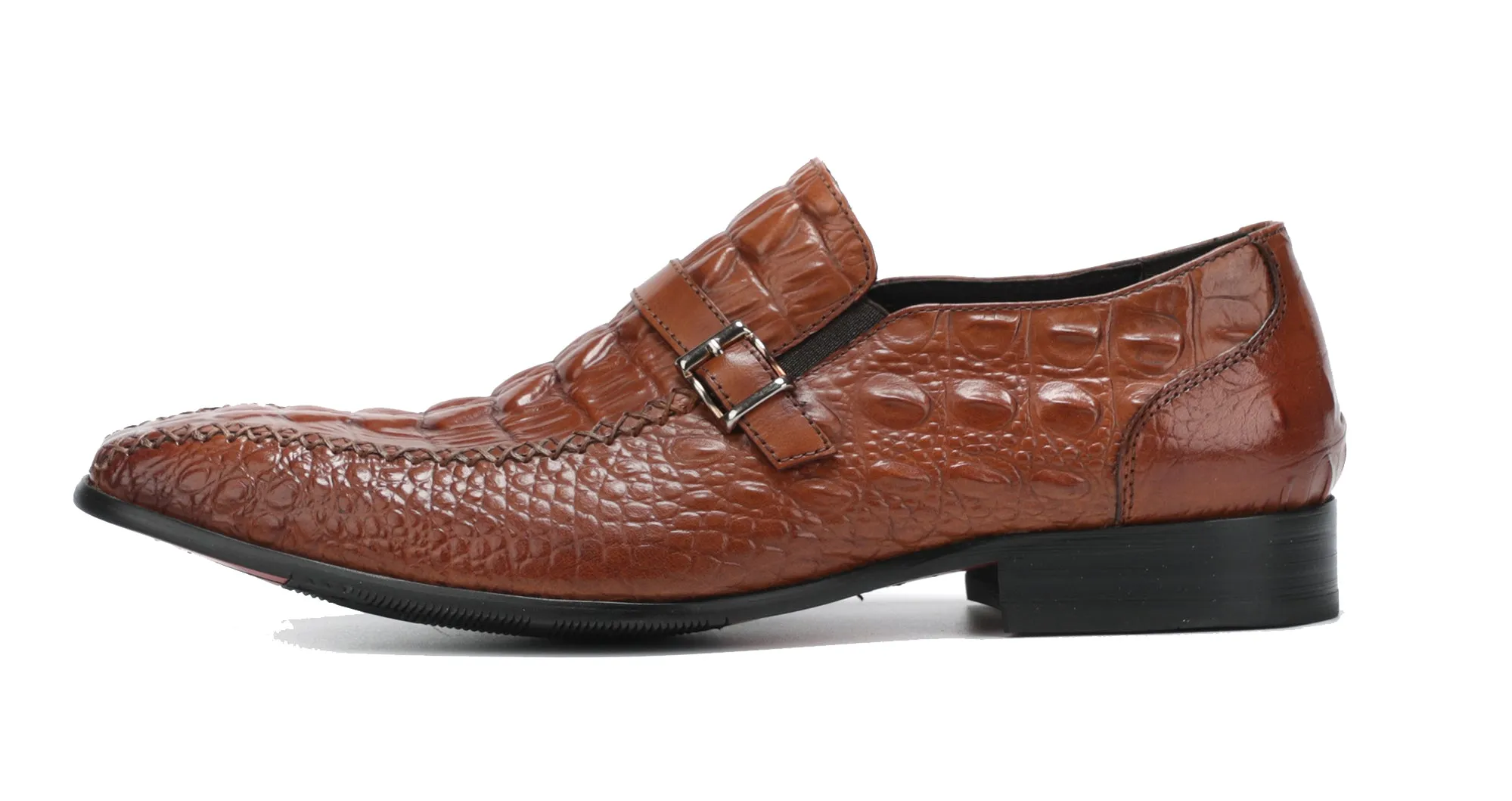 Men's Monk Strap Soft Leather Loafers