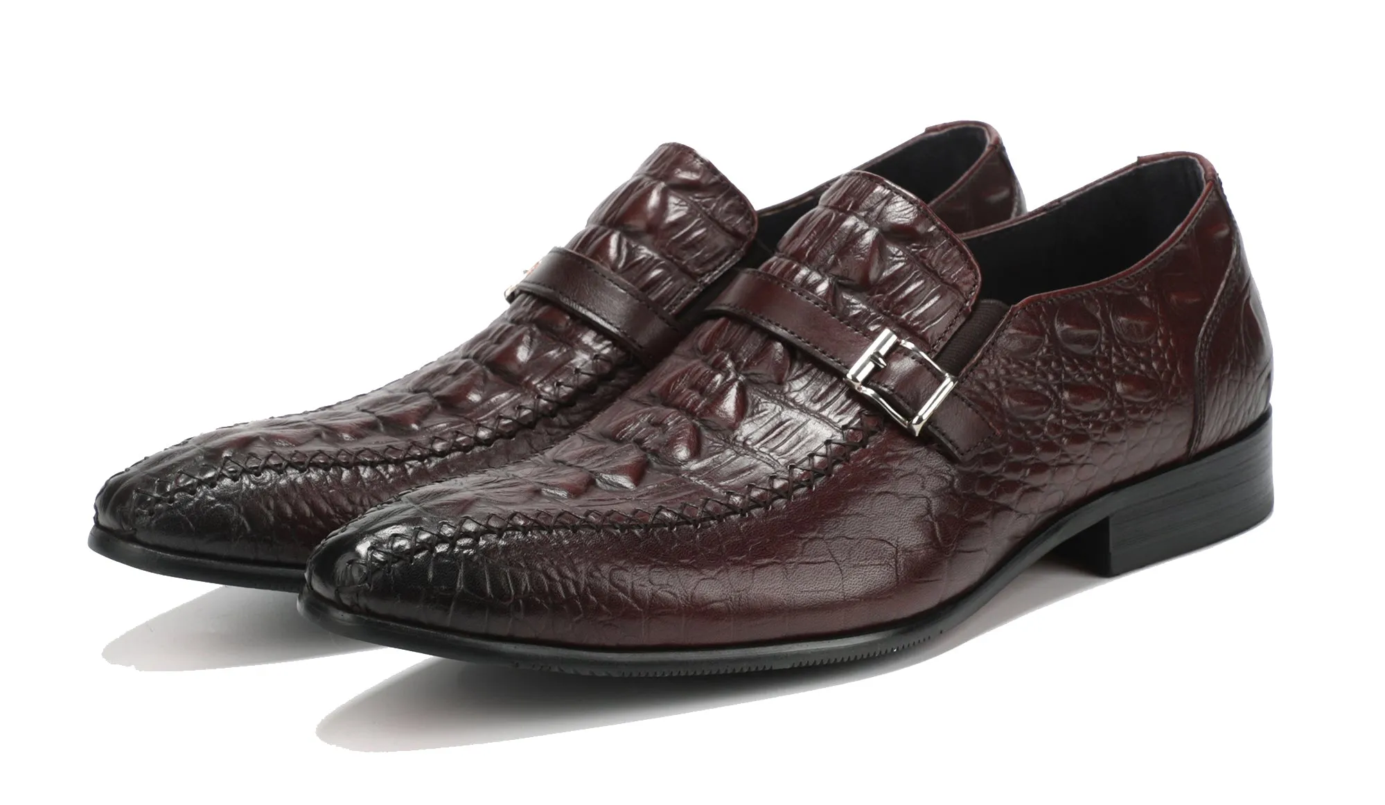 Men's Monk Strap Soft Leather Loafers