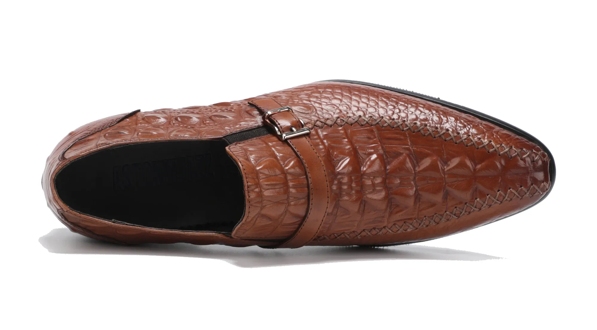 Men's Monk Strap Soft Leather Loafers