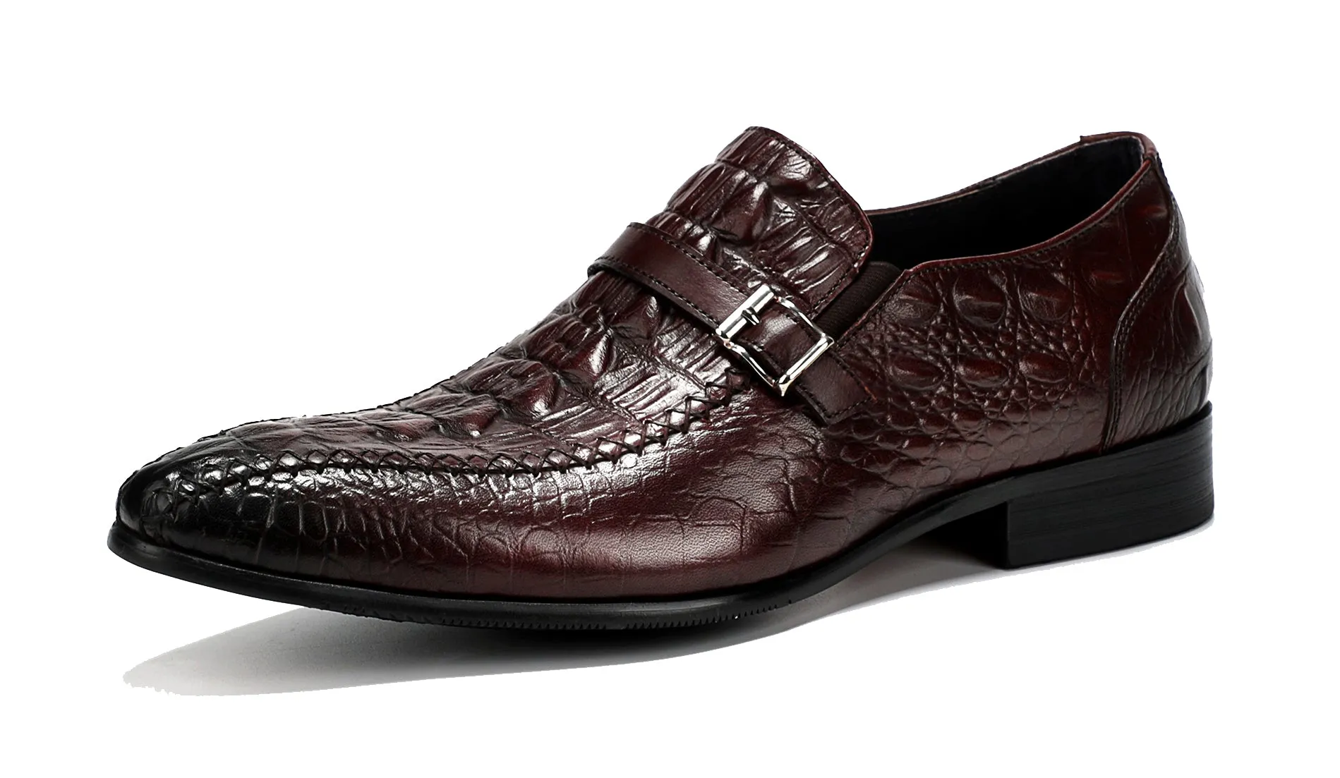 Men's Monk Strap Soft Leather Loafers