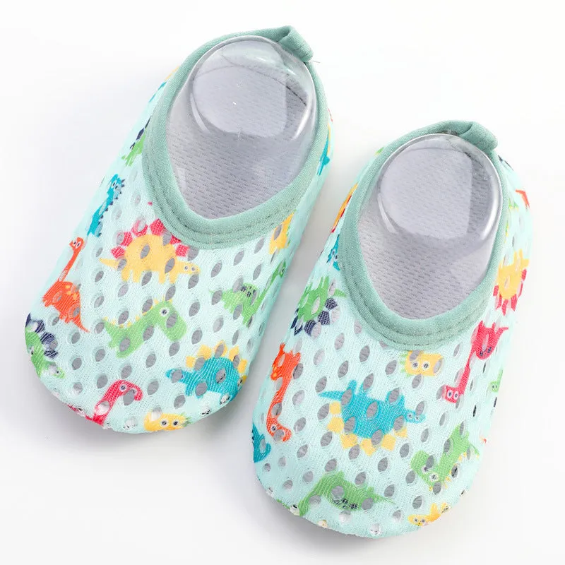 Multi-Patterned Aqua Splash Mesh Water Shoes