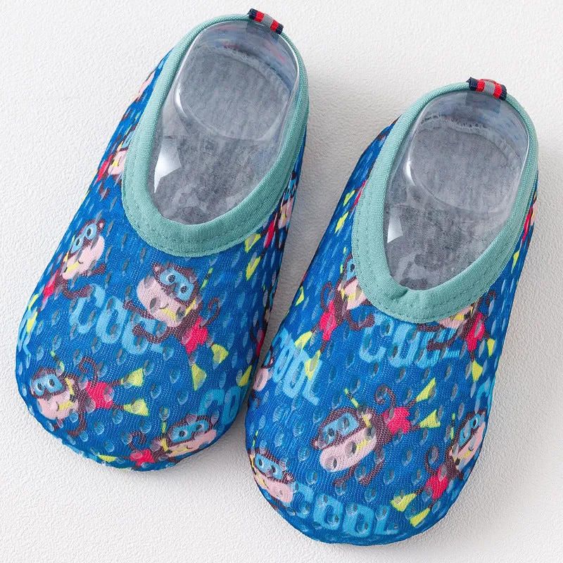 Multi-Patterned Aqua Splash Mesh Water Shoes