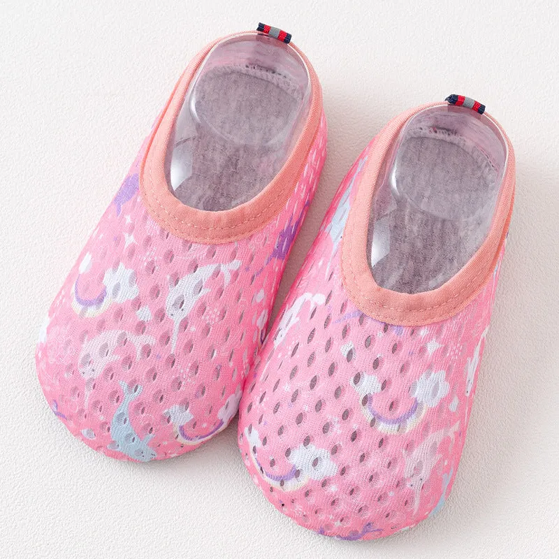 Multi-Patterned Aqua Splash Mesh Water Shoes