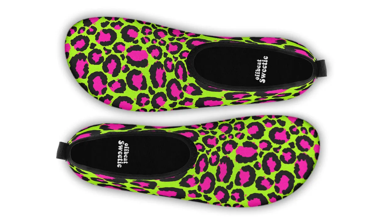 Neon Leopard Water Shoes